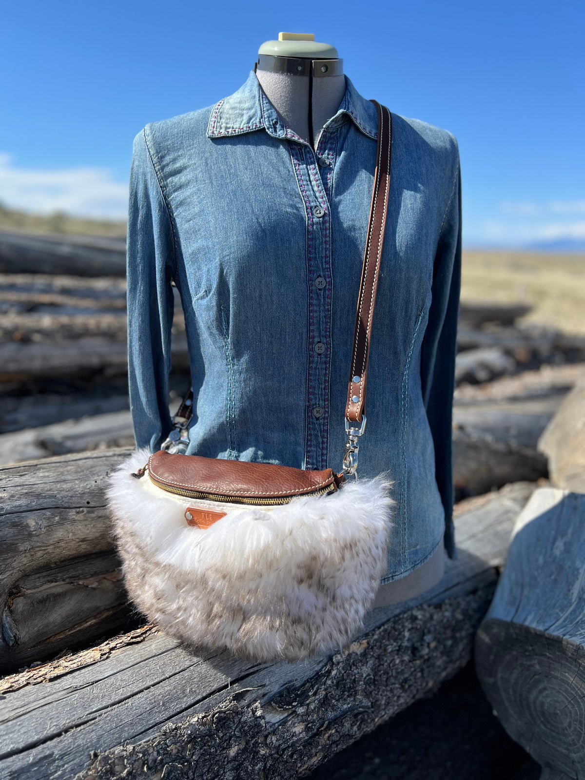 Lamb Sling Bag + Leather Strap