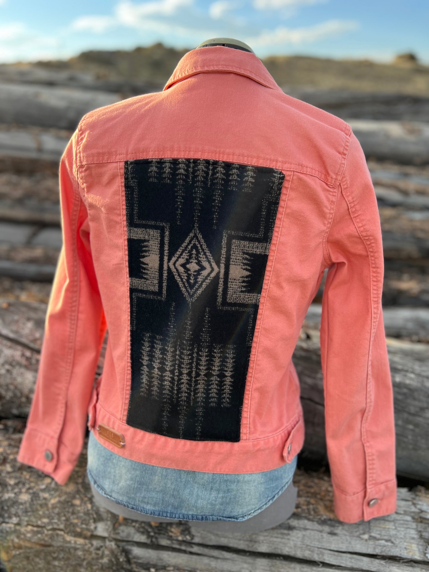 Light Coral Jacket with Pendleton ~Ladies M