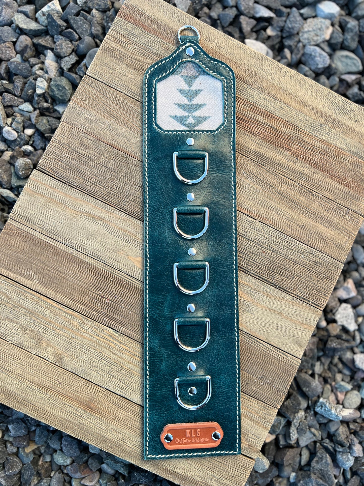 5 Ring Leather Wild Rag Holder