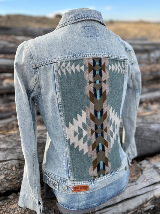 Jean Jacket with Pendleton ~Ladies M