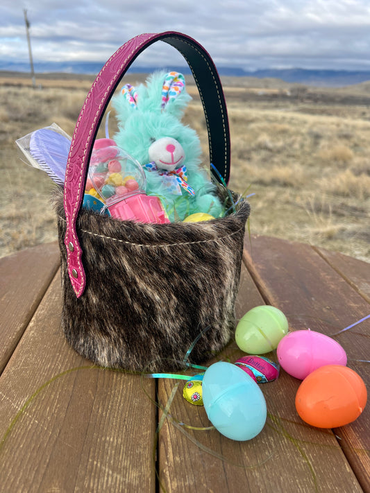 Leather Basket - Mini Size