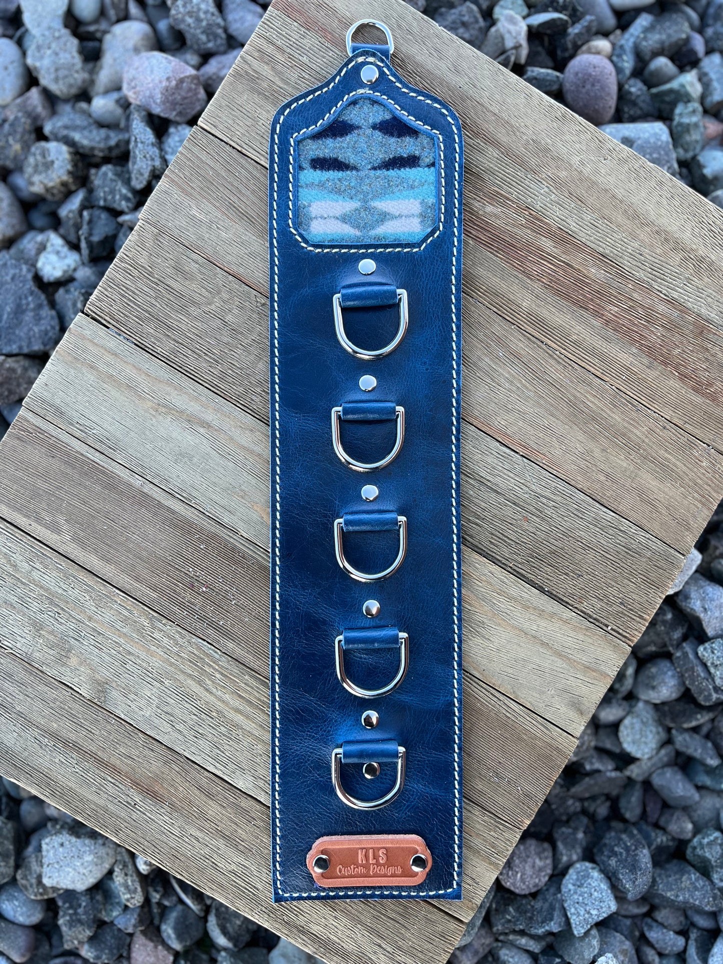 5 Ring Leather Wild Rag Holder