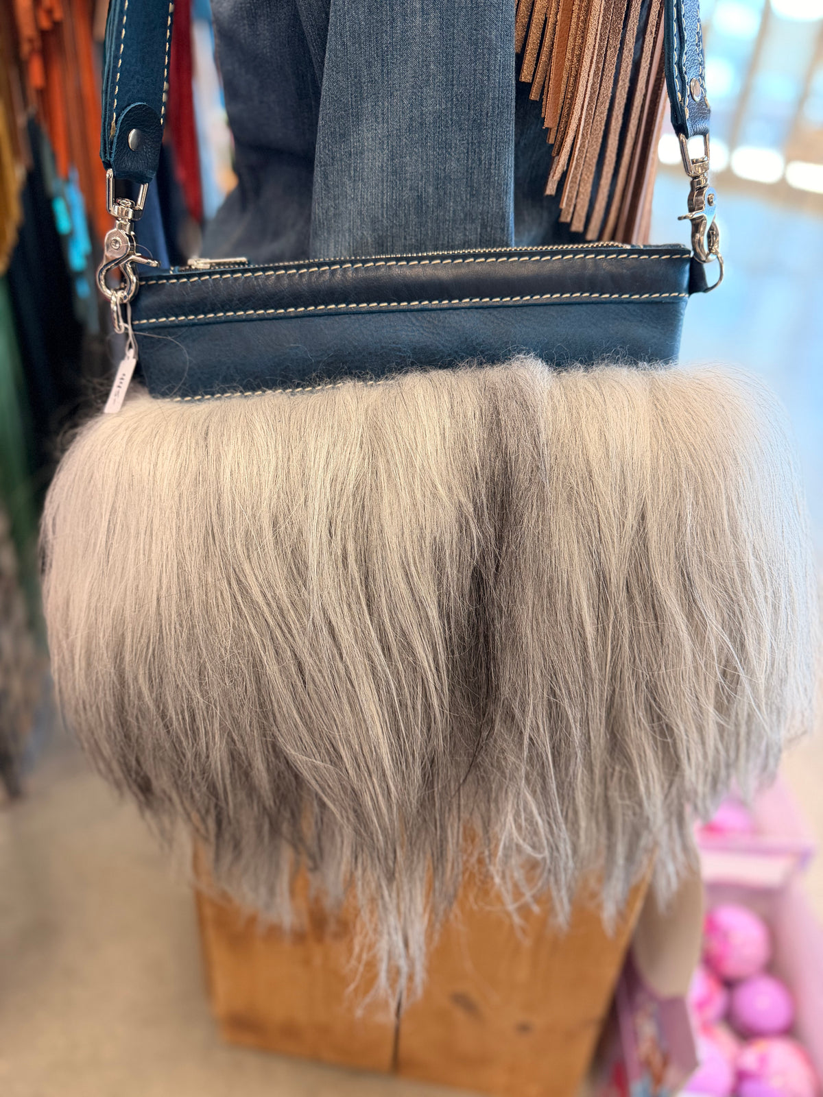 Mongolian Sheep Shoulder Bag