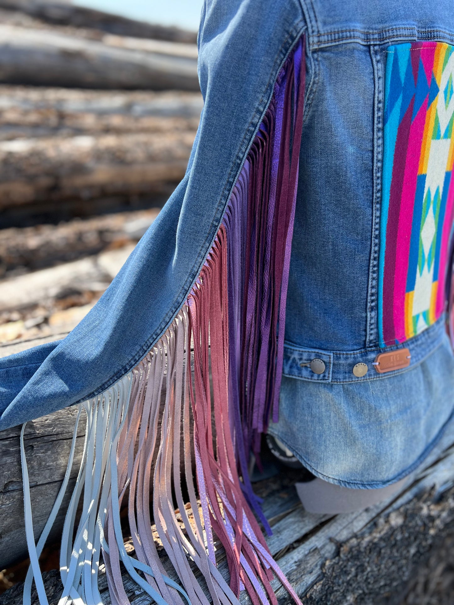 Fringe Jacket with Pendleton ~Ladies M