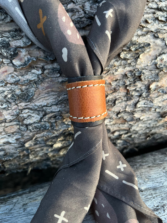 Leather Slide for Wild Rag/Scarf