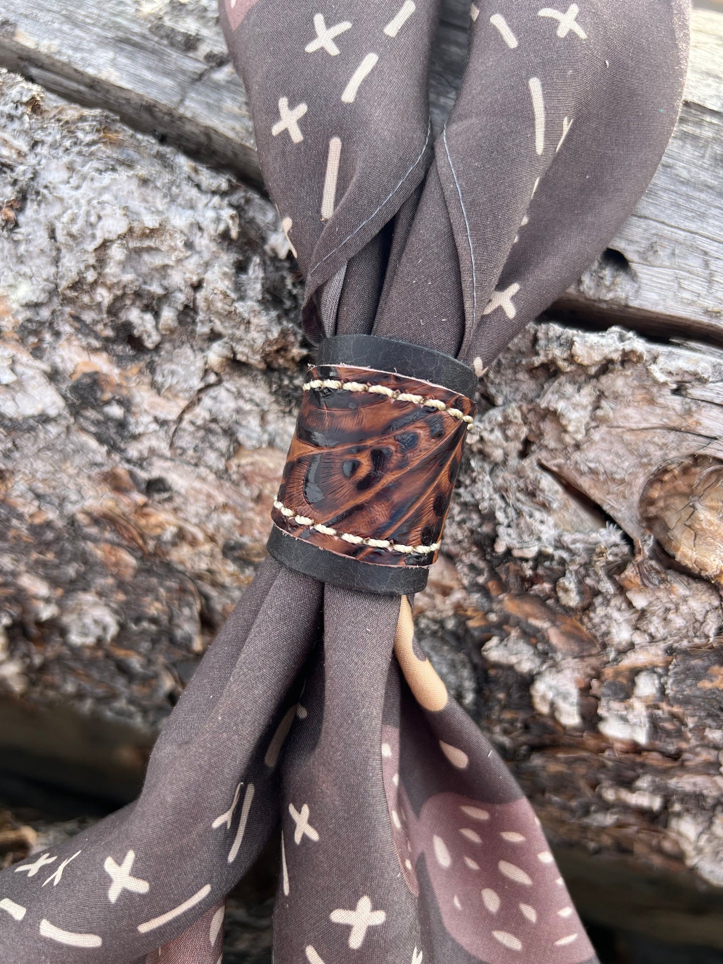 Leather Slide for Wild Rag/Scarf