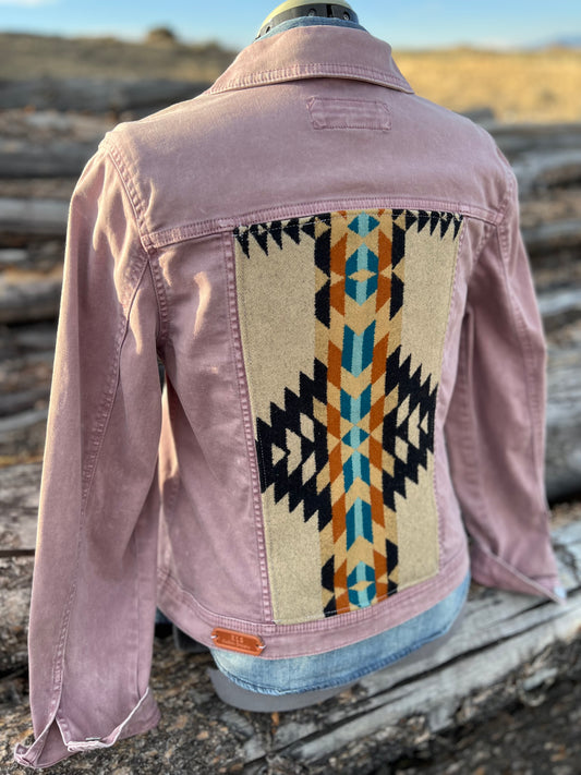 Mauve Dusty Pink Jacket with Pendleton ~Ladies M