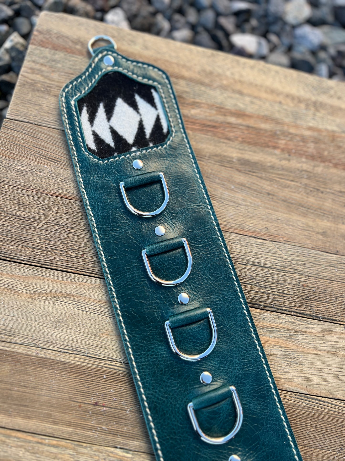 5 Ring Leather Wild Rag Holder