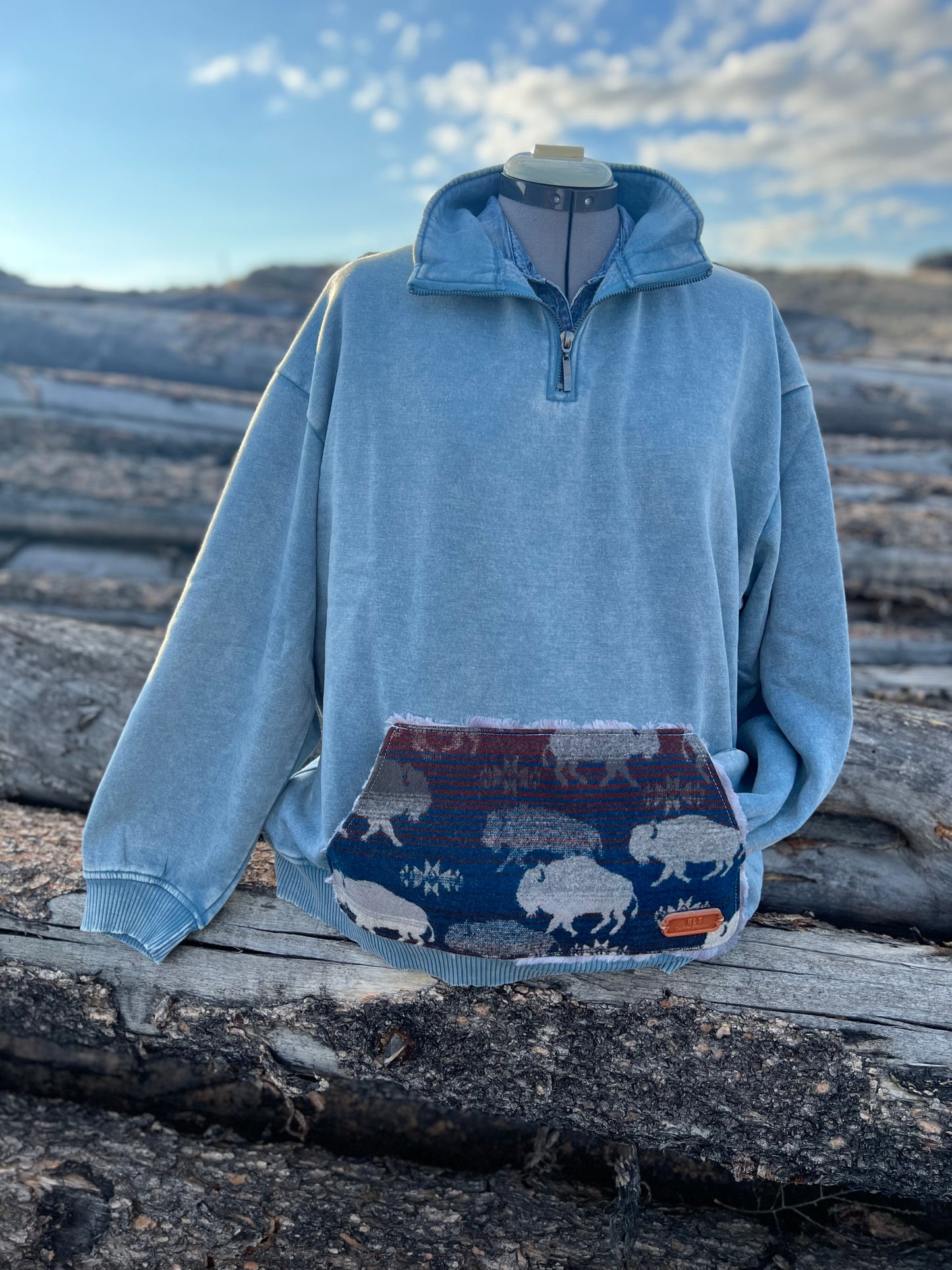 1/4 Zip Sweatshirt - 1X