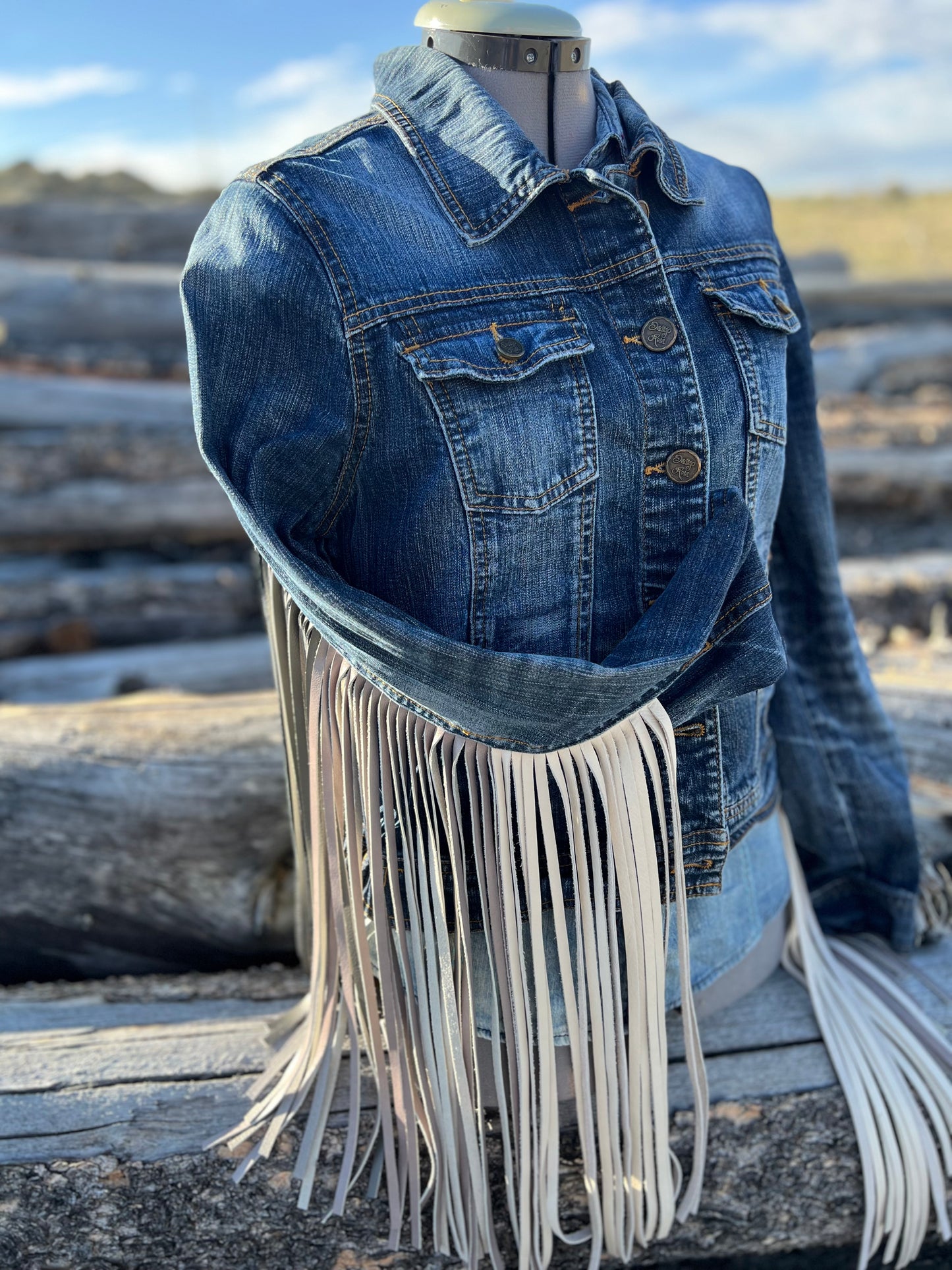 Fringe Jacket with Pendleton ~Ladies M/L
