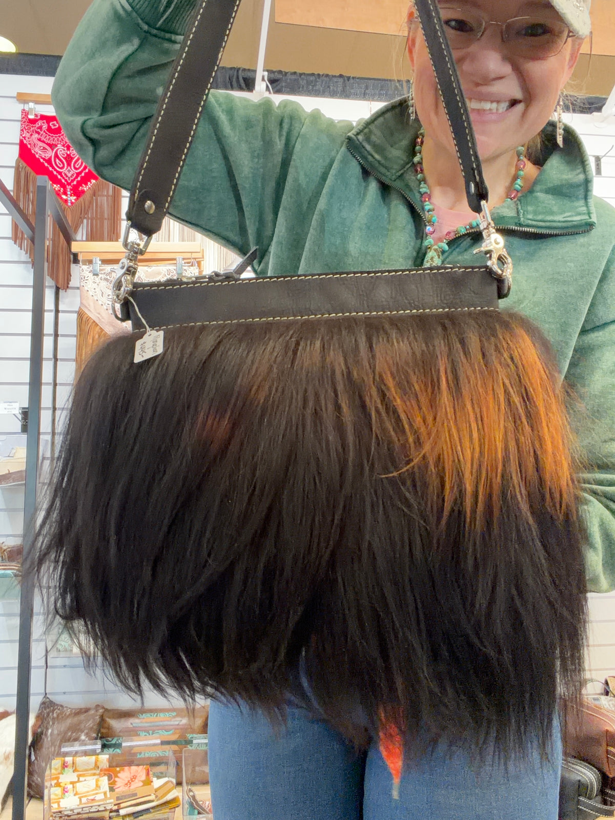 Mongolian Sheep Shoulder Bag