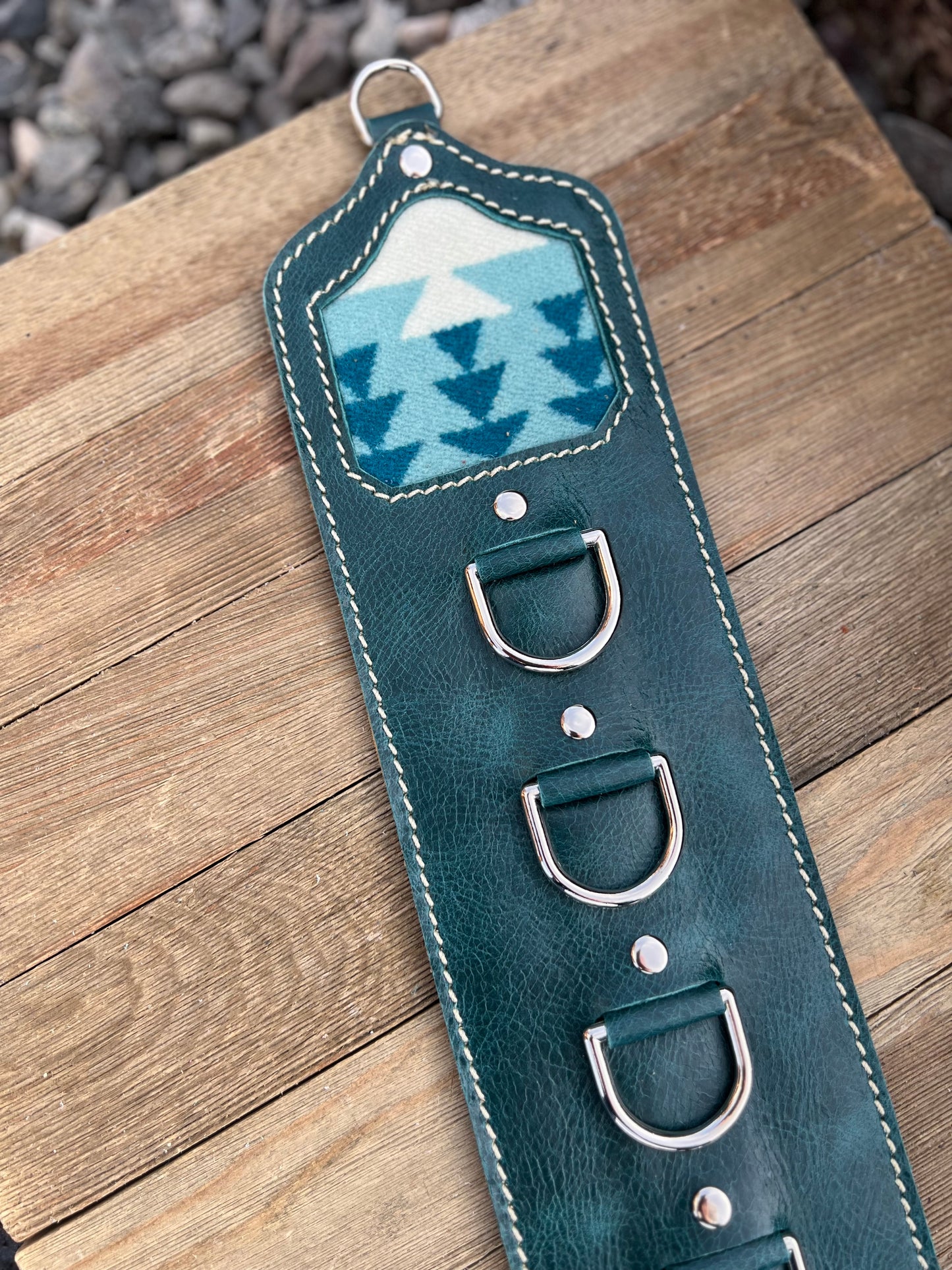 5 Ring Leather Wild Rag Holder