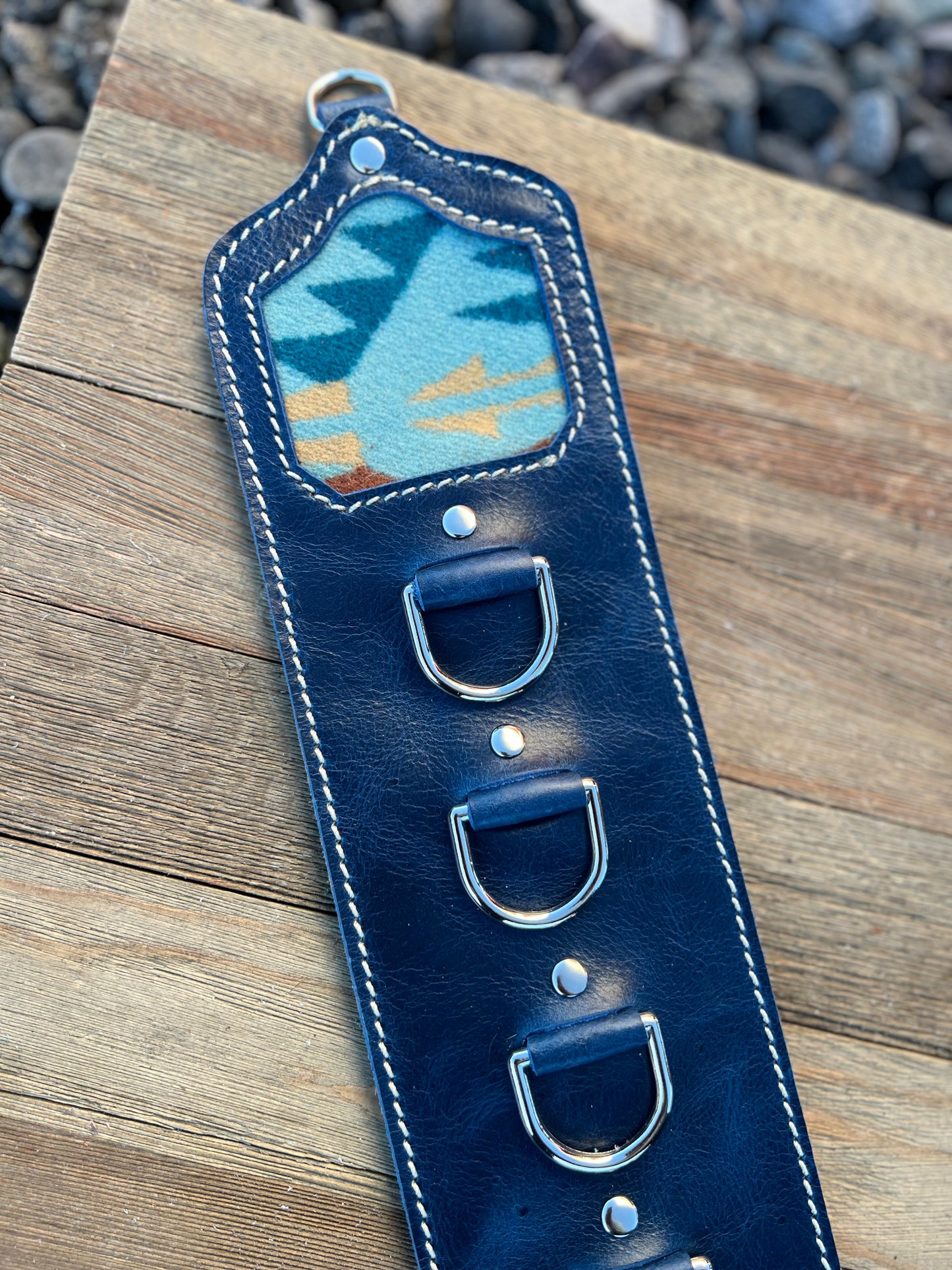 5 Ring Leather Wild Rag Holder