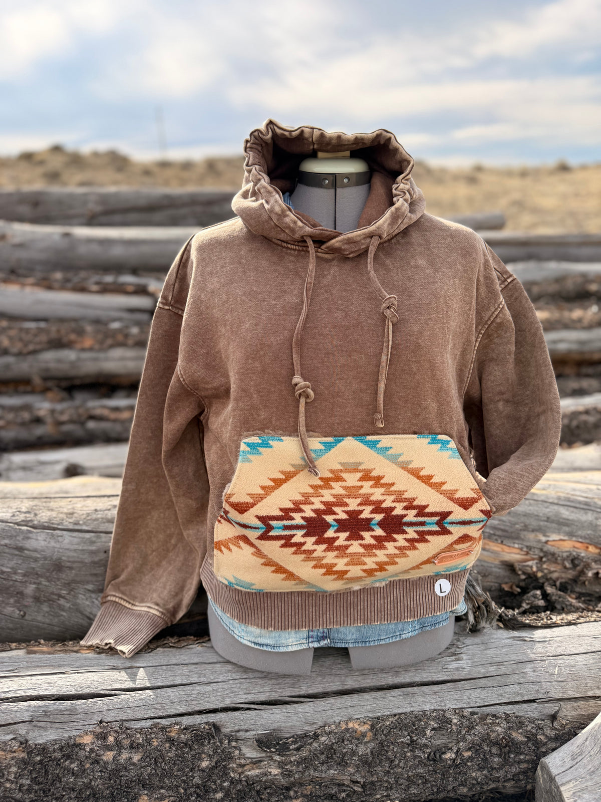 CROP Hoodie Sweatshirt - Large
