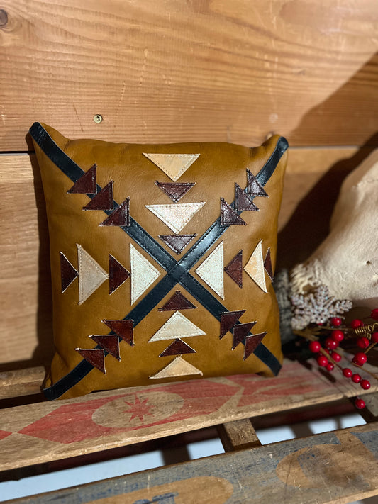 Mini ‘Quilted’ Leather Pillow