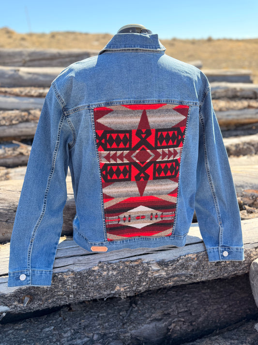Jean Jacket with Pendleton ~Ladies XL