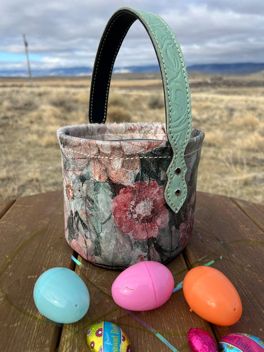 Leather Basket - Mini Size