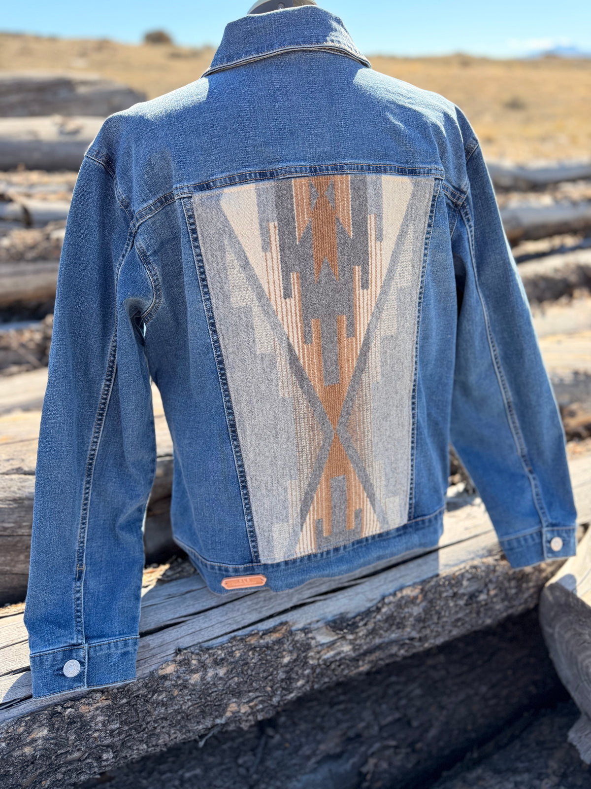 Jean Jacket with Pendleton ~Ladies L