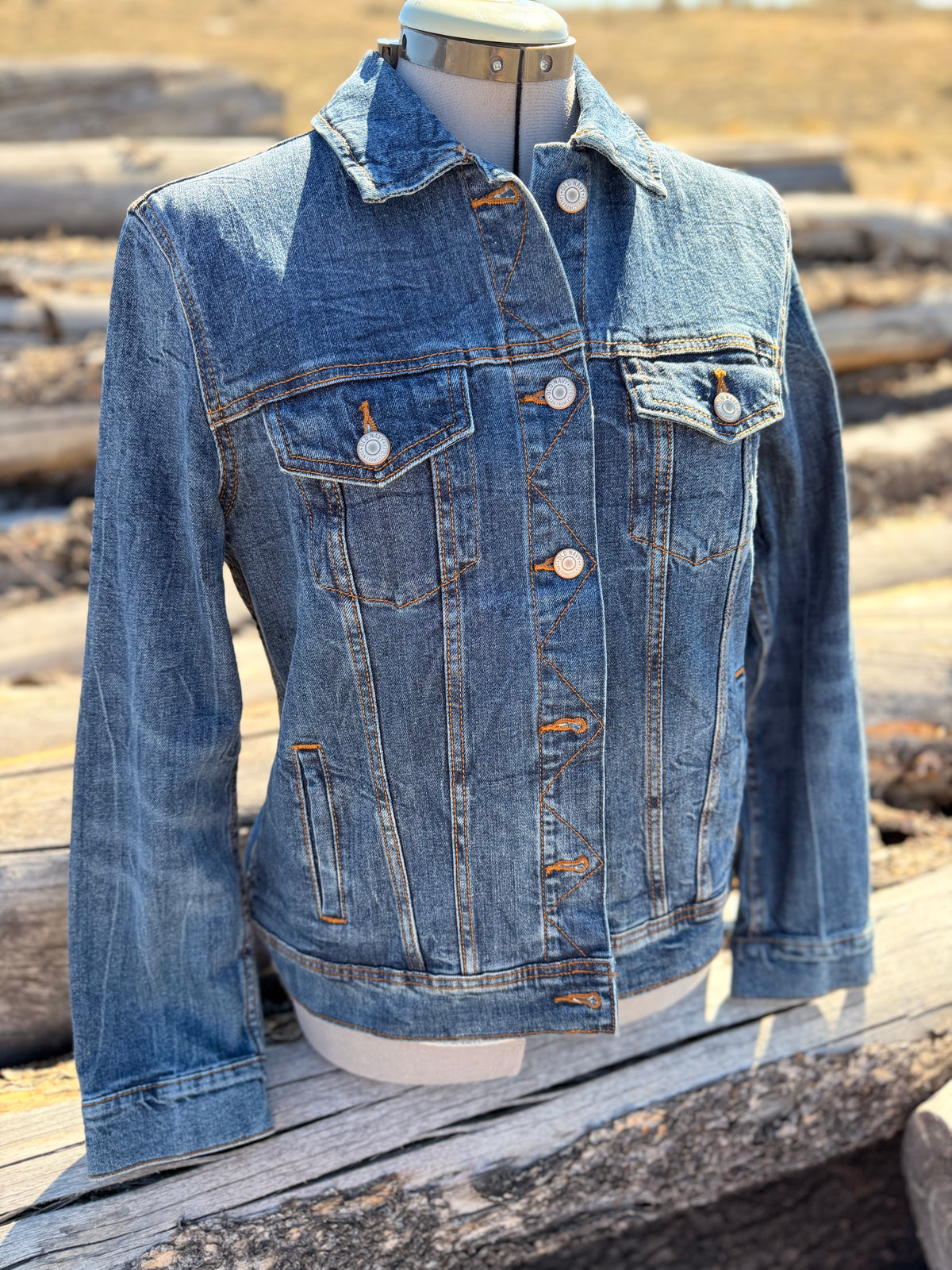 Jean Jacket with Pendleton ~Ladies L