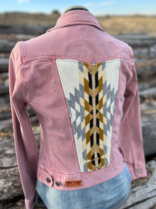 Pink Jacket with Pendleton ~Ladies XS