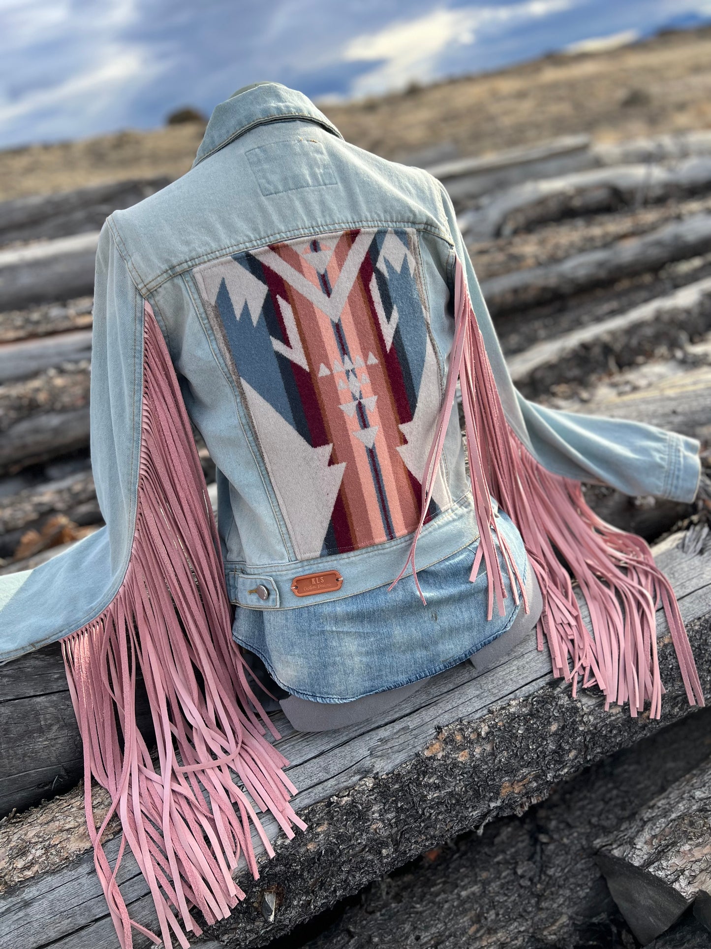 Fringe Jacket with Pendleton ~Ladies M