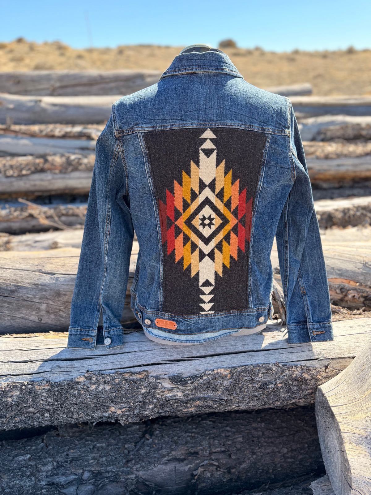 Jean Jacket with Pendleton ~Ladies L