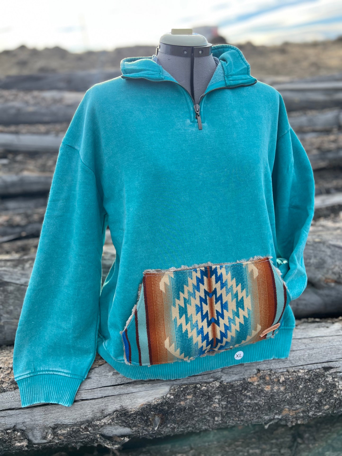 1/4 Zip Sweatshirt - 1X