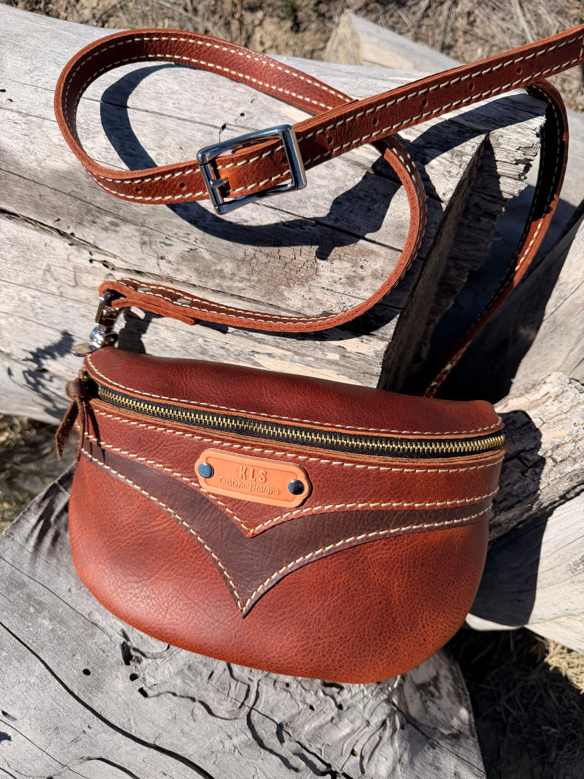 Bison Sling Bag + Leather Strap