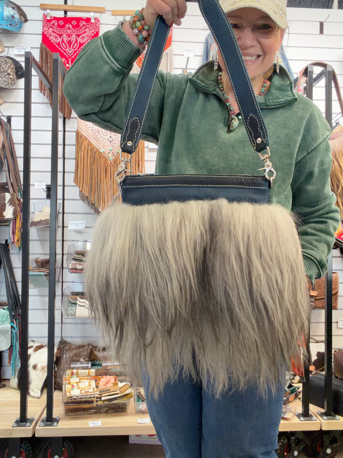 Mongolian Sheep Shoulder Bag