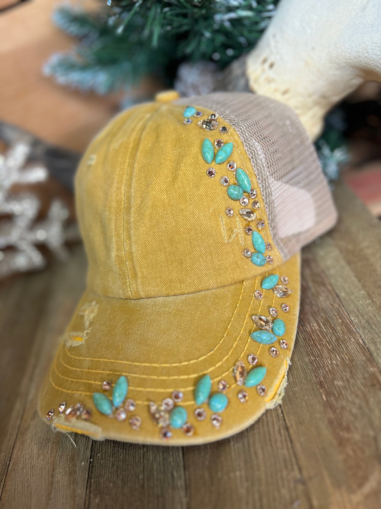 Fancy Bling + Turquoise Hat