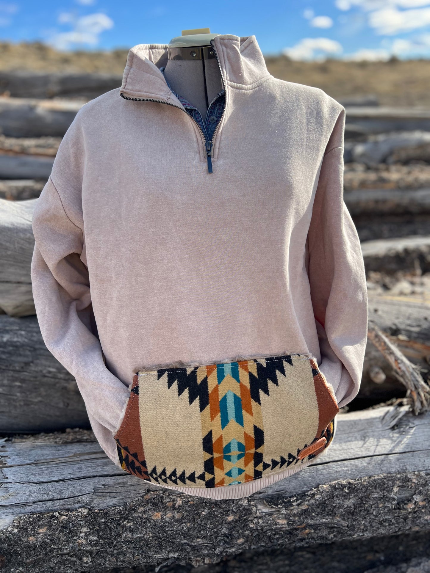 1/4 Zip Sweatshirt - 1X