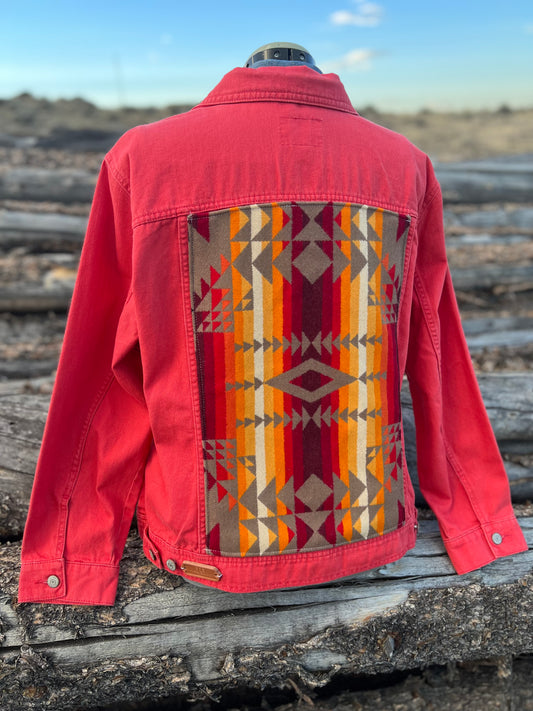 Coral Jacket with Pendleton ~Ladies XXL