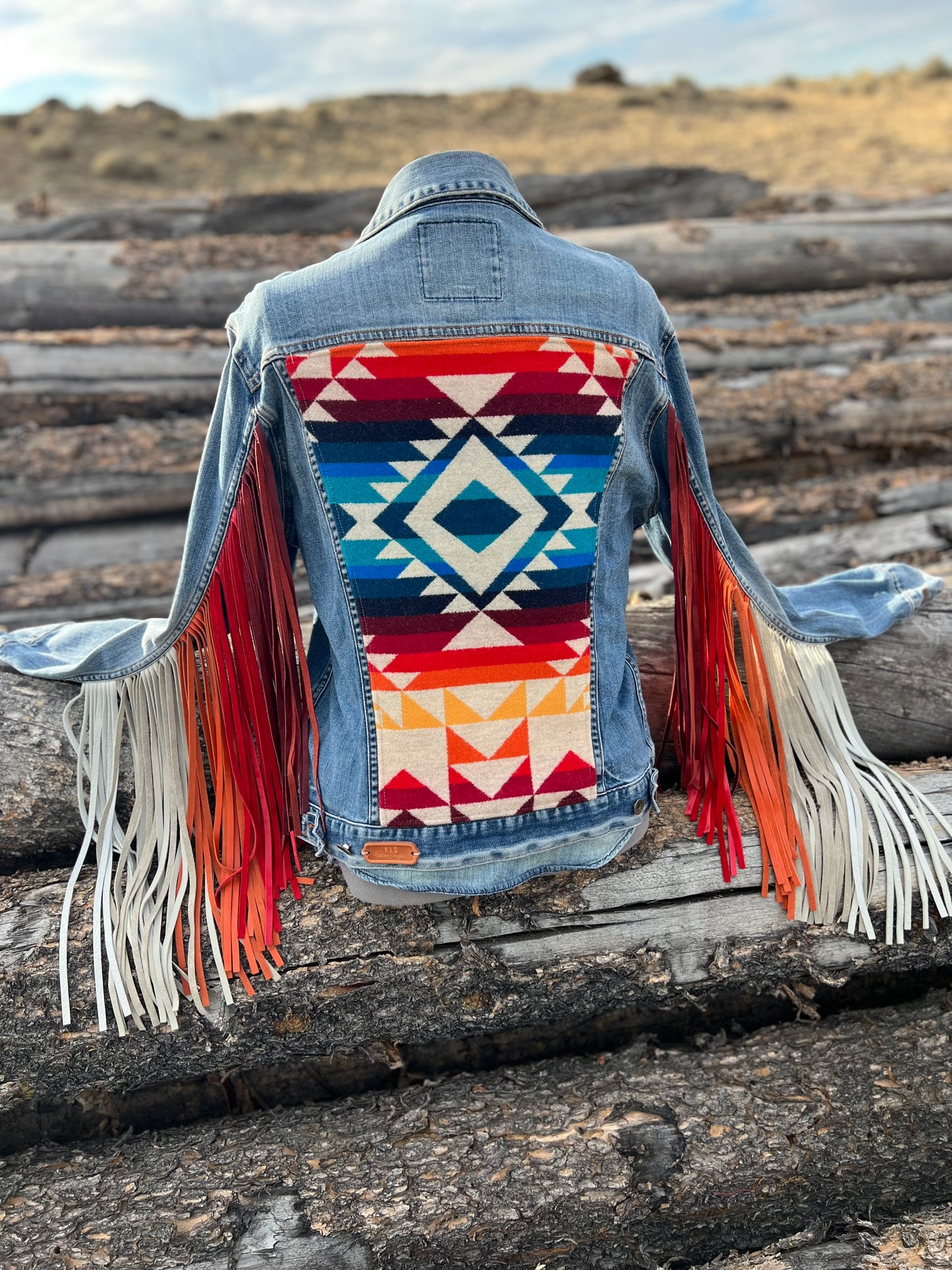 Fringe Jacket with Pendleton ~Ladies M