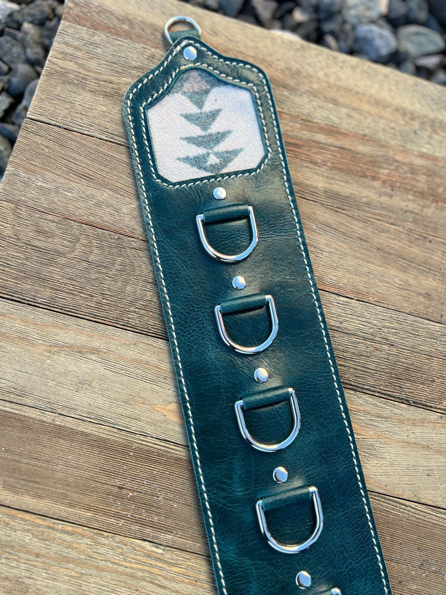 5 Ring Leather Wild Rag Holder