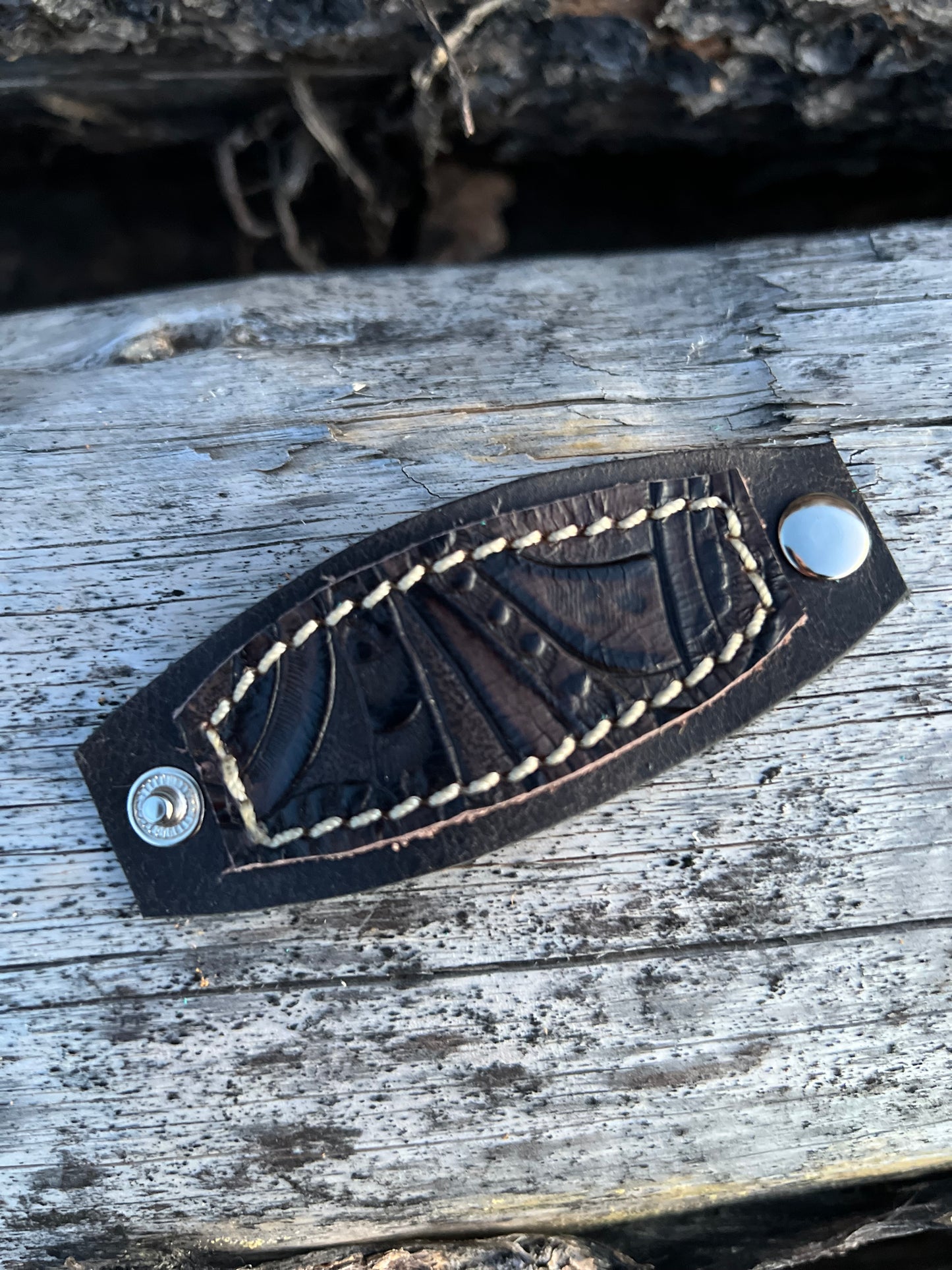 Leather Slide for Wild Rag/Scarf