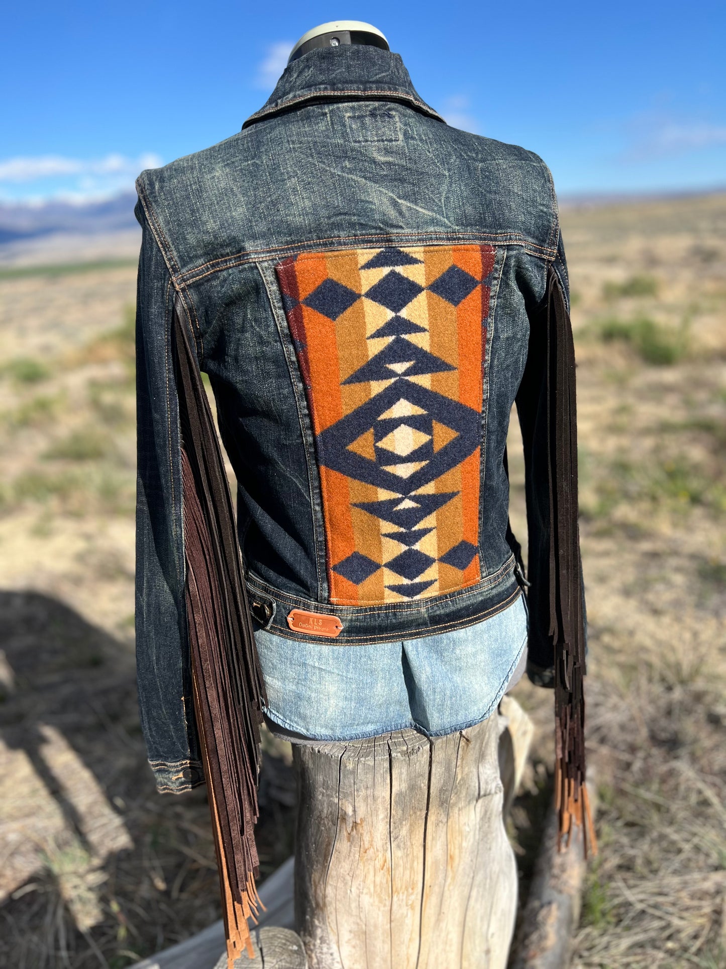 Fringe Jacket with Pendleton ~Ladies M