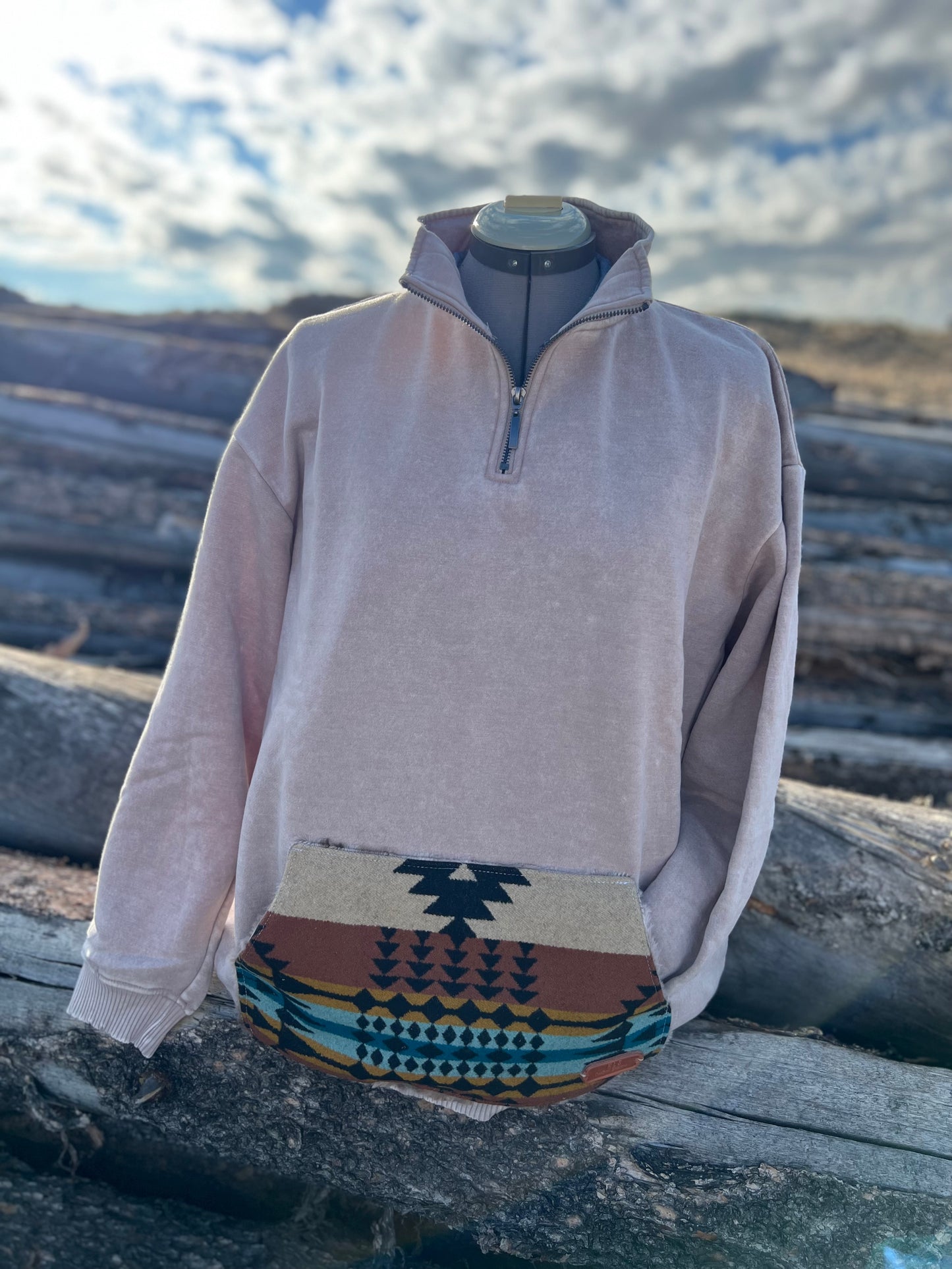 1/4 Zip Sweatshirt - 1X