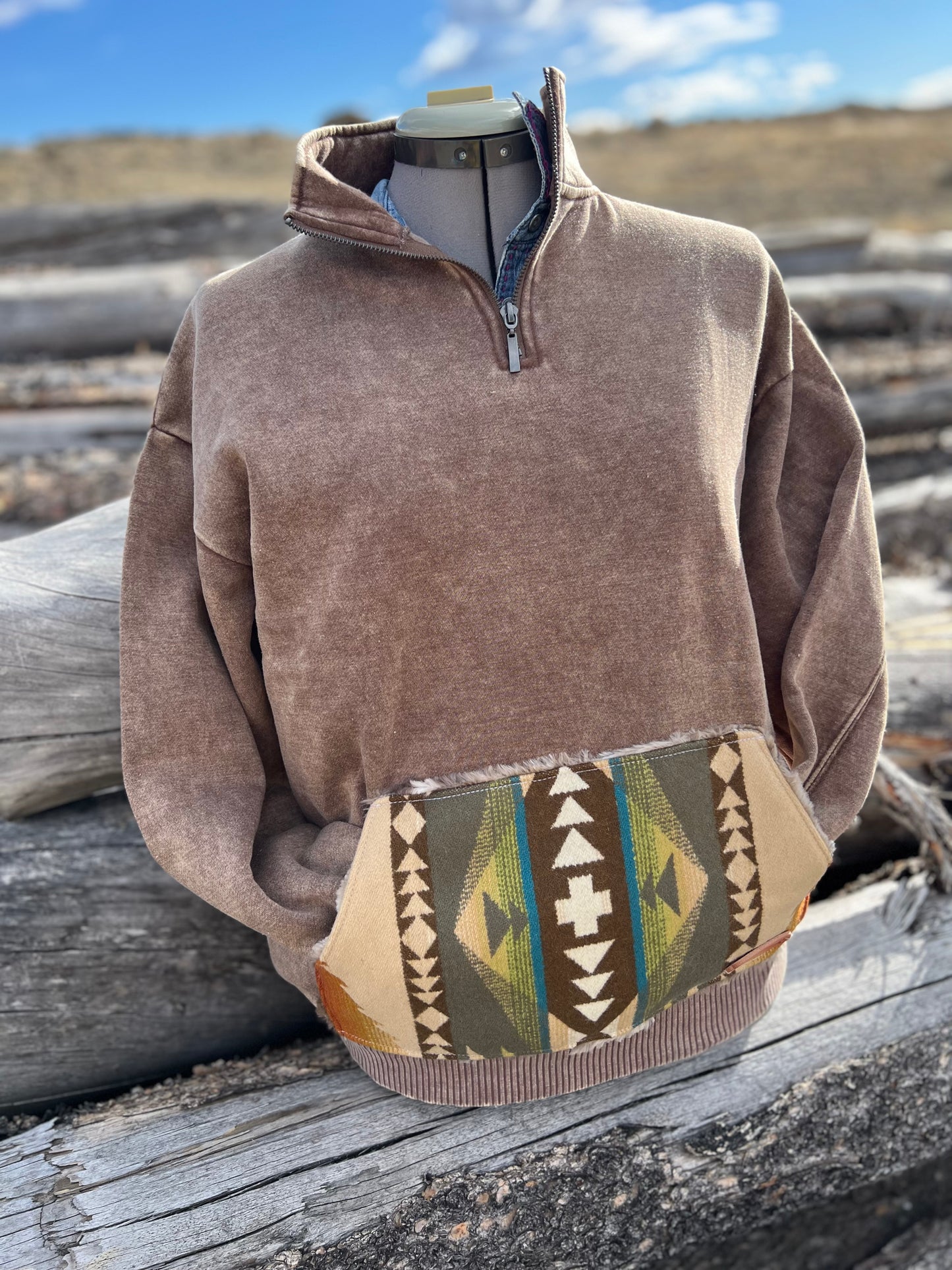 1/4 Zip Sweatshirt - Small