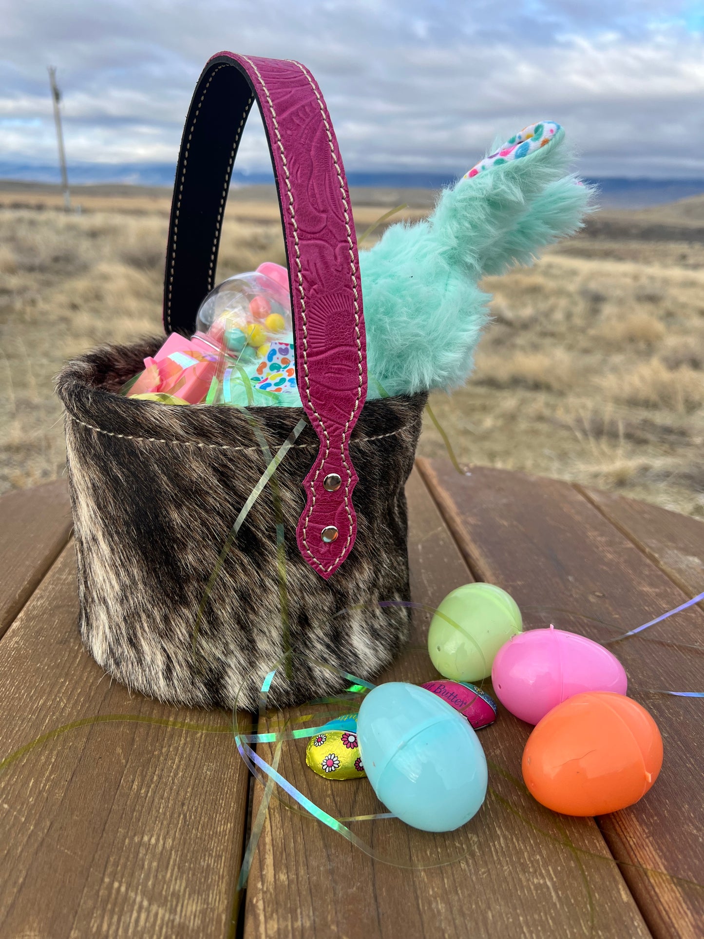 Leather Basket - Mini Size
