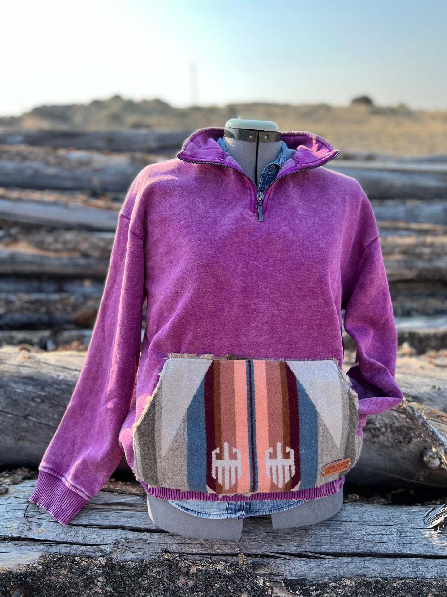 1/4 Zip Sweatshirt - Small