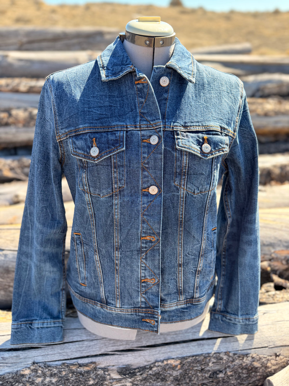 Jean Jacket with Pendleton ~Ladies L
