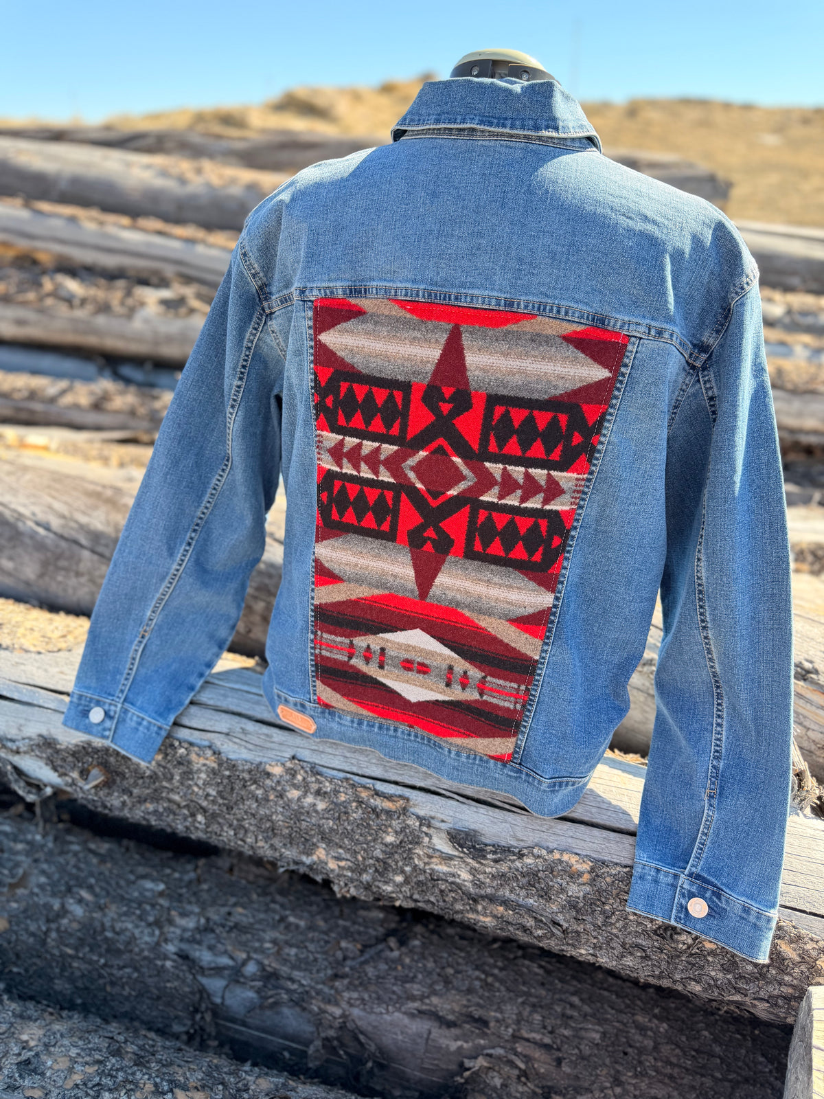 Jean Jacket with Pendleton ~Ladies XL