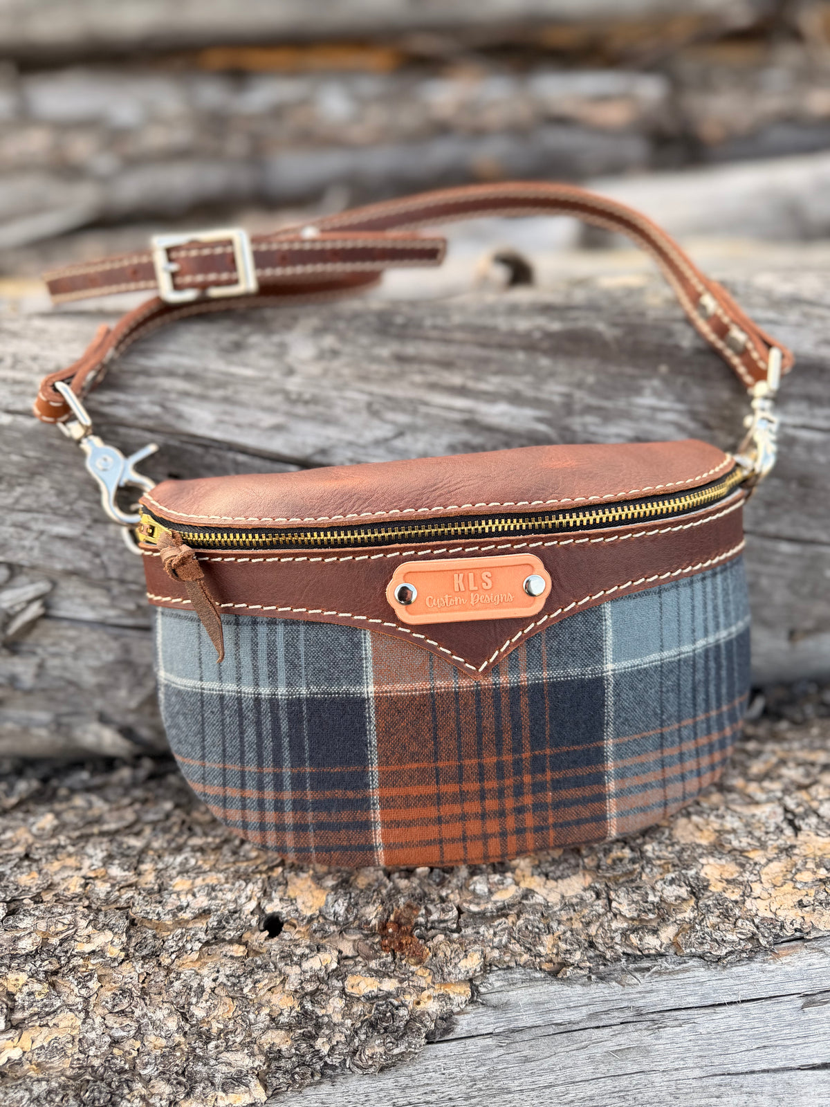 Sling Bag - *Special Edition* Pendleton Plaid - Bison Leather + Leather Strap