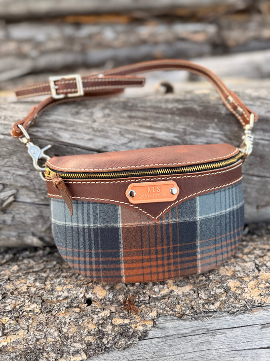 Sling Bag - *Special Edition* Pendleton Plaid - Bison Leather + Leather Strap