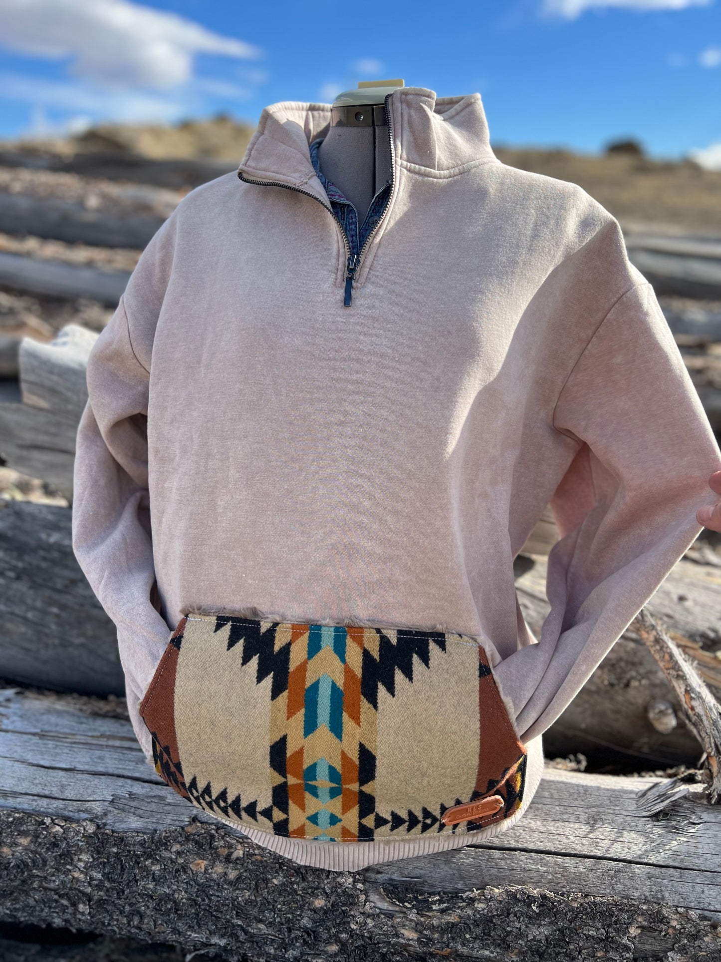 1/4 Zip Sweatshirt - 1X