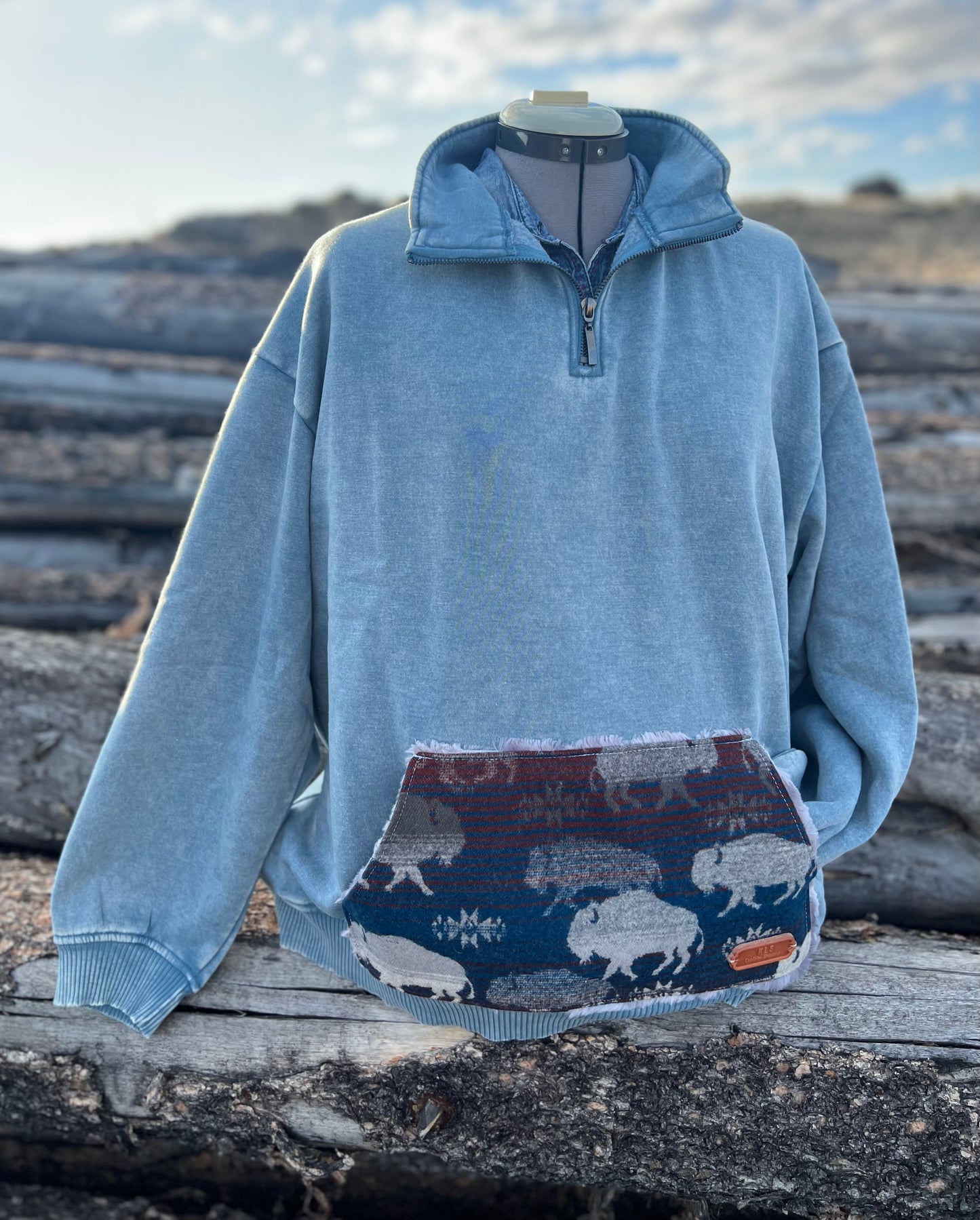 1/4 Zip Sweatshirt - 1X