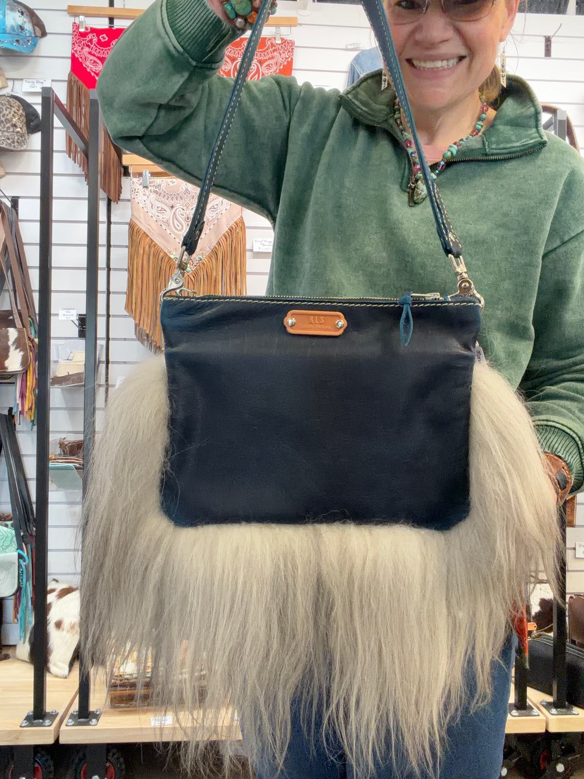 Mongolian Sheep Shoulder Bag