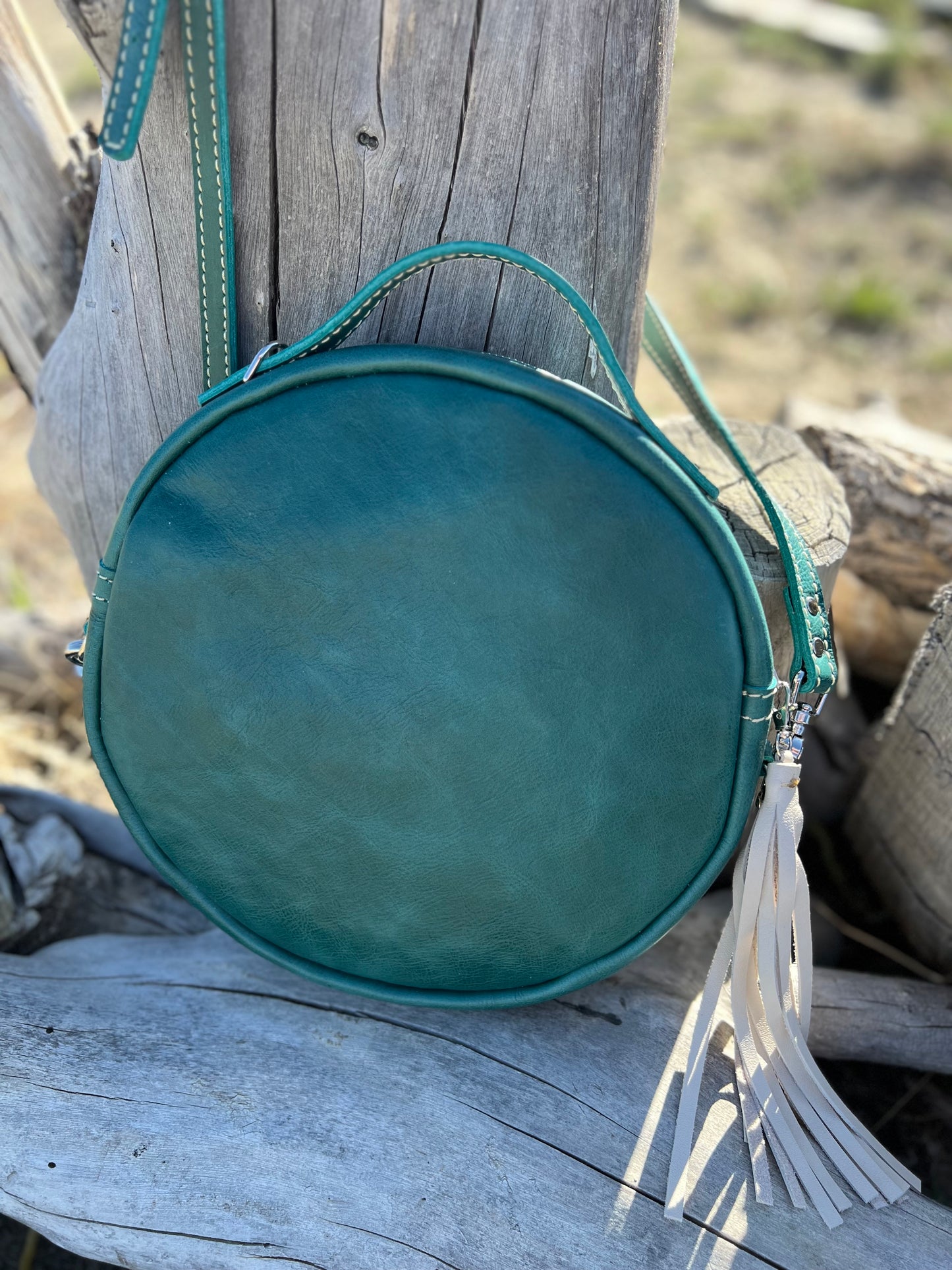 Canteen Bag - Leather + Pendleton