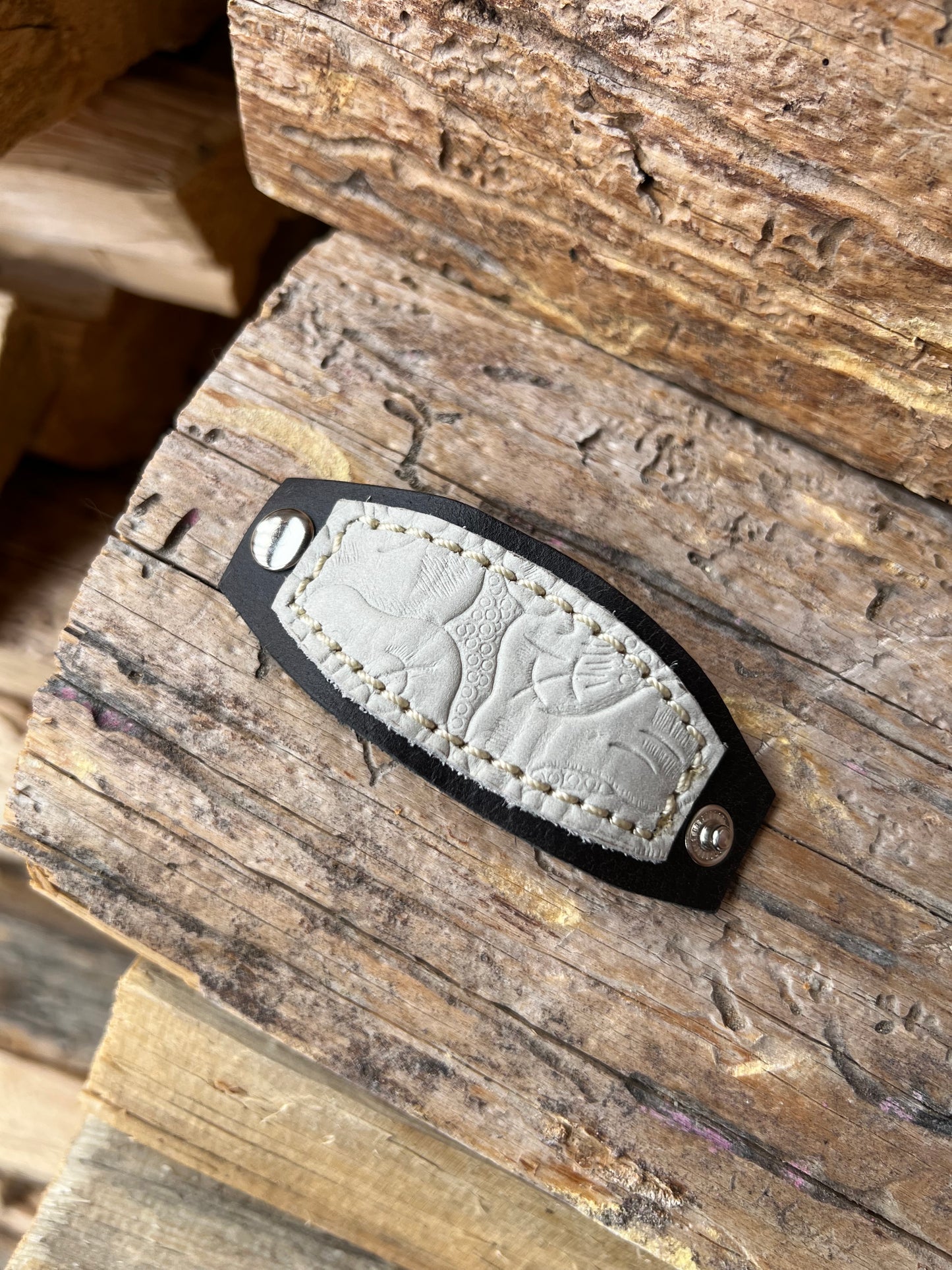 Leather Slide for Wild Rag/Scarf