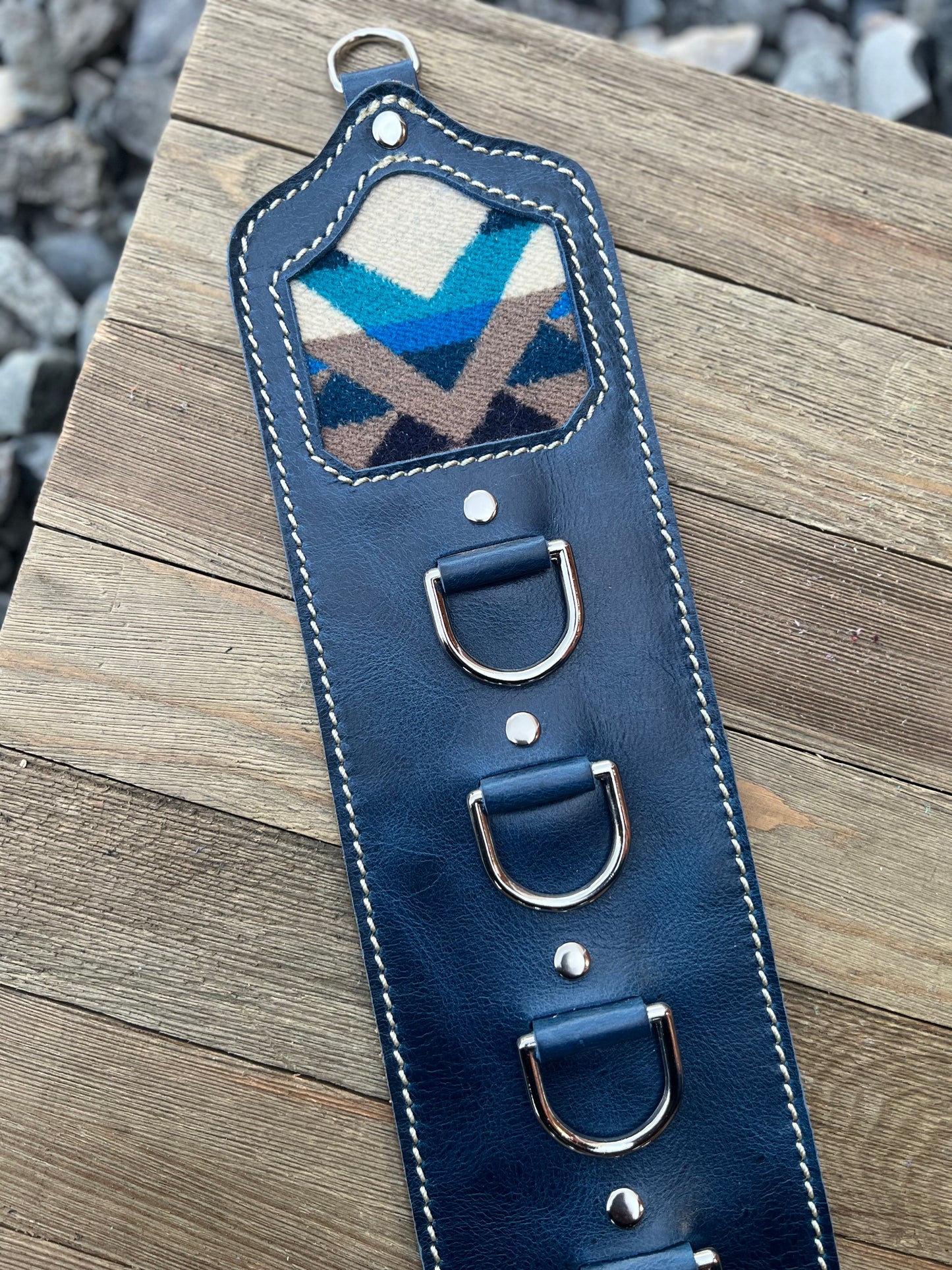 5 Ring Leather Wild Rag Holder